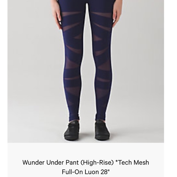 lululemon athletica Pants - Limited Lululemon Wunder Under Tech Mesh